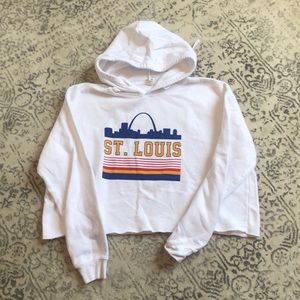 series six stl skyline cropped hoodie